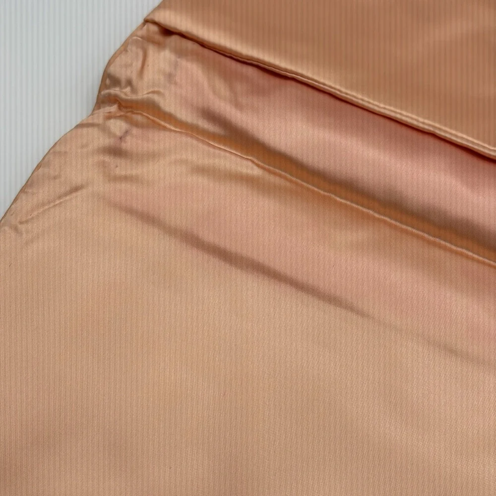 Vintage Pink Quilted Silk Satin Oversized Lingerie Storage Bag Embroidered HOT